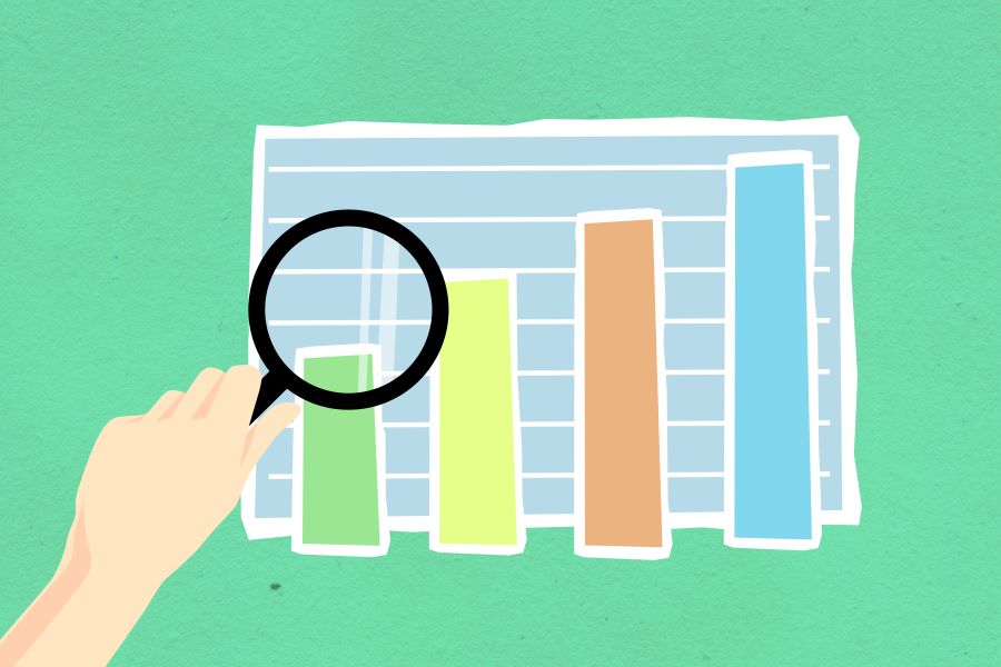 12 Cool Tricks to Grow Your Number of Podcast Listeners 1 human hand with magnifier and chart