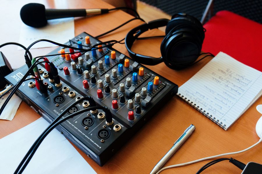 How Many Podcast Episodes Should You Launch With? 17 photo with black audio equalizer